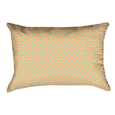 Avicia Indoor/Outdoor Lumbar Pillow Latitude Run Color: Orange Pastel