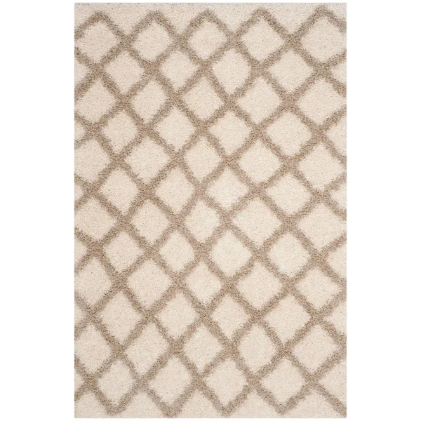 Safavieh Area Rug - Dallas Shag, Dark Grey, Ivory, 8& 6x22 x 12& 0x22