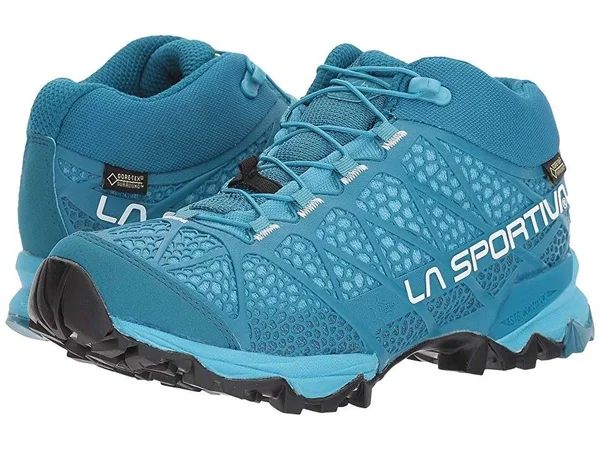 La Sportiva Women's Synthesis Mid GTX Hiking Shoes Blue 38.5 EU