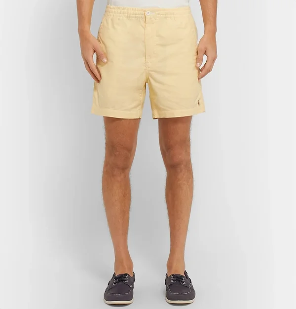 Polo Ralph Lauren Yellow Classic Prepster Shorts Size: L