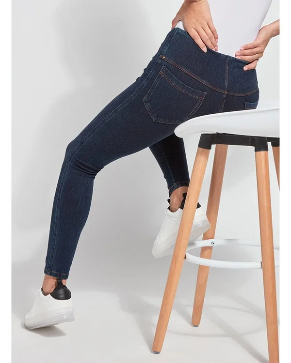 Lysse Toothpick Denim Leggings - Medium, Indigo