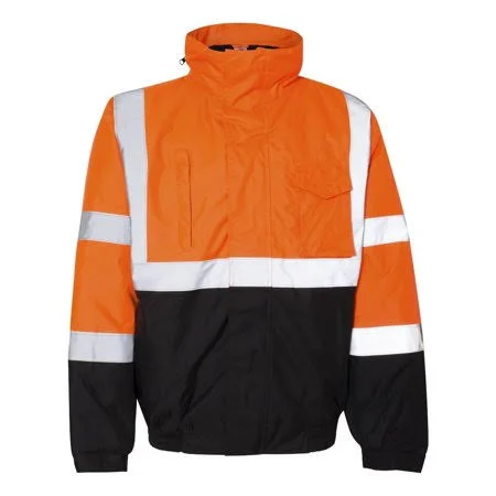 New - Iwpf - Kishigo - Economy Bomber Jacket - Men's, Size: 4XL, Orange