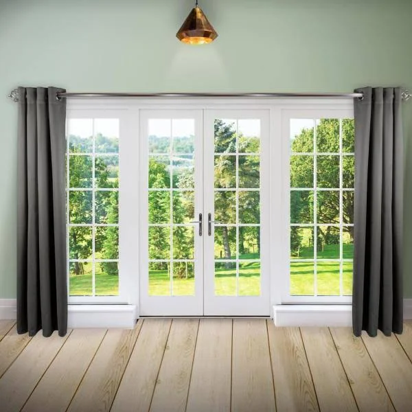 Rod Desyne Room Darkening Curtain 108 inch Height - 1 PANEL - Light Grey