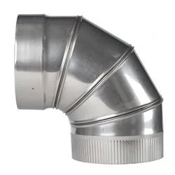 Olympia 3601372 6 in. Rhino Rigid 316L Stainless Steel 90 Deg Adjustable Liner Elbow