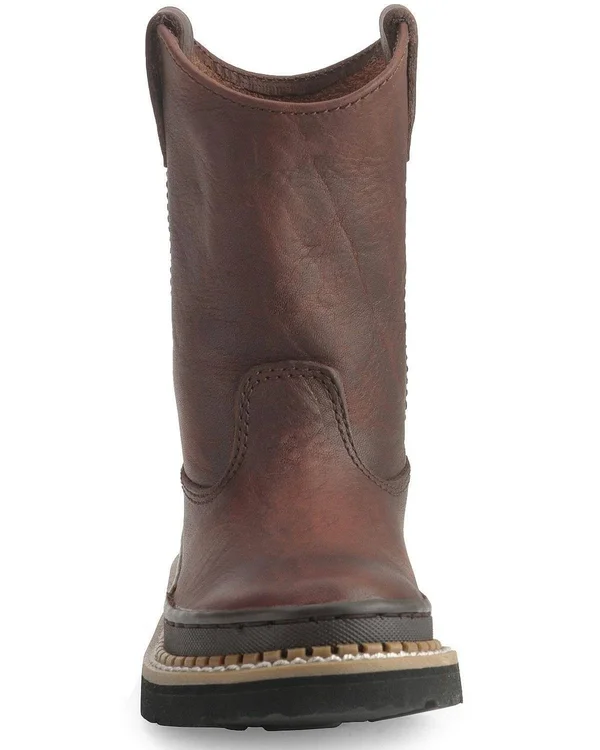 Georgia Boots Georgia Boot Kids& Little Giant Wellington, Brown