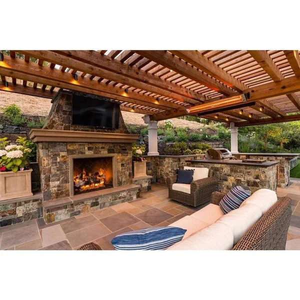 Infratech W-Series 39x22 2000W Single Element Electric Infrared Patio Heater - 480V - Beige - W2048BE