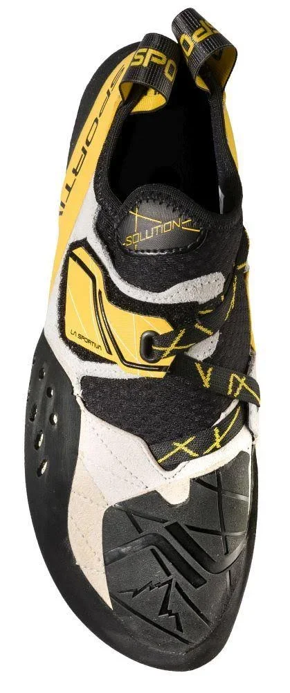 La Sportiva Men's Solution Climbing Shoe - 44.5 - White, Yellow