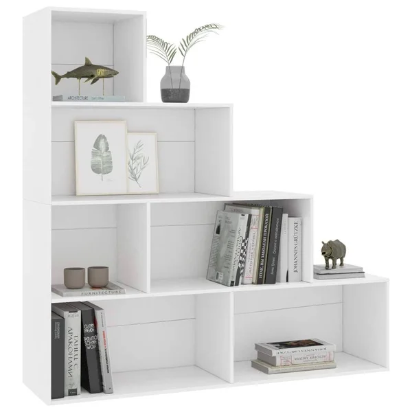 vidaXL Book Cabinet/Room Divider Gray 61x22x9.4x22x63x22 Chipboard