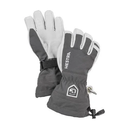 Hestra Heli Ski Junior Glove - Kids& Red, 5