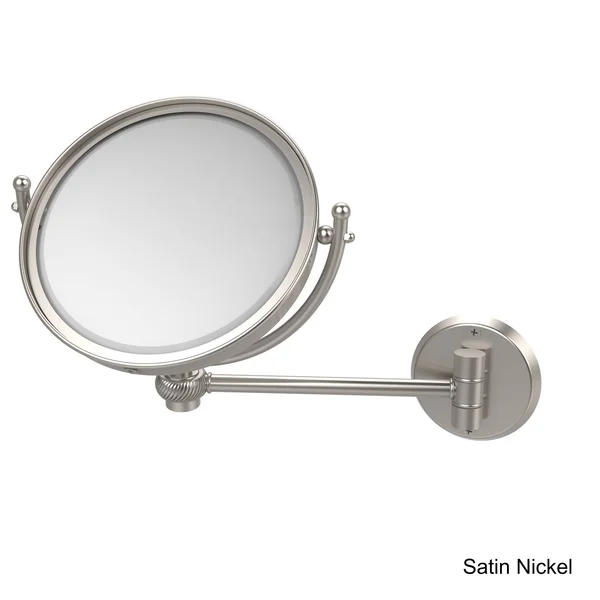 Allied Brass 8-in Wall Mounted Make-Up Mirror 3X Magnification - Venetian Bronze