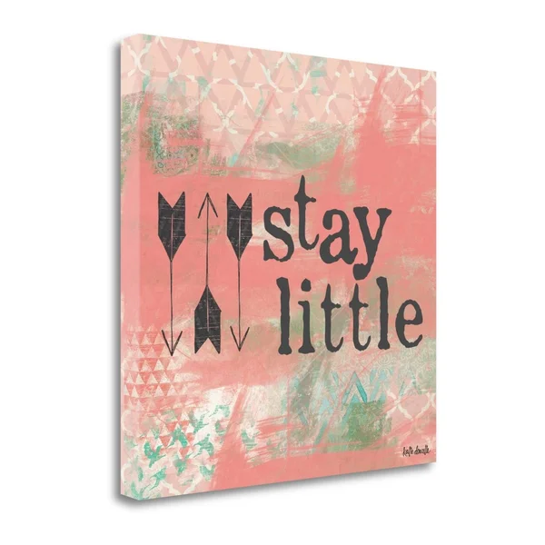 23x22 x 23x22 Stay Little - Pink by Katie Doucette Fine Art Giclee Print