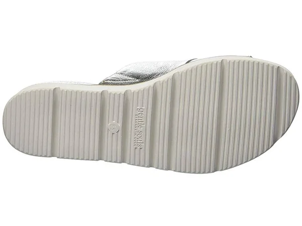 Women's Gentle Souls Lavern Slide Sandal, Size: 8, Silver