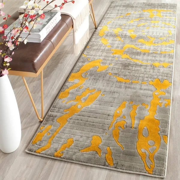 Safavieh Porcello Light Grey & Green 6& x 9& Rug
