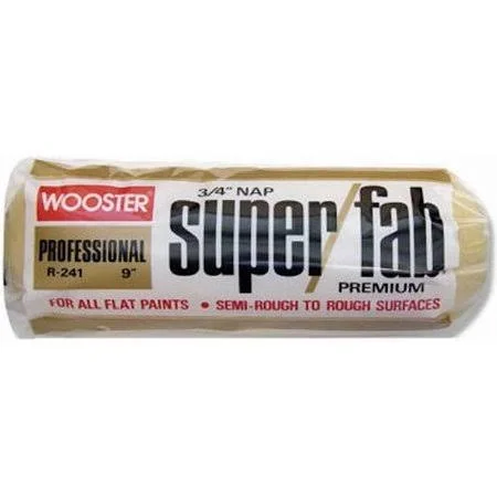 Wooster Brush R241-9 Super/Fab Roller COVER - 3/4-Inch Nap, Pack of 12