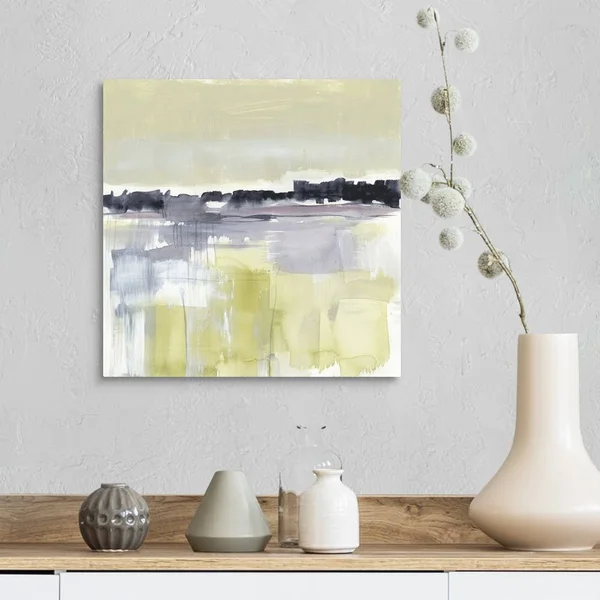 Violet and Olive Field I - Canvas Wall Art, 16x16, Great Big Canvas