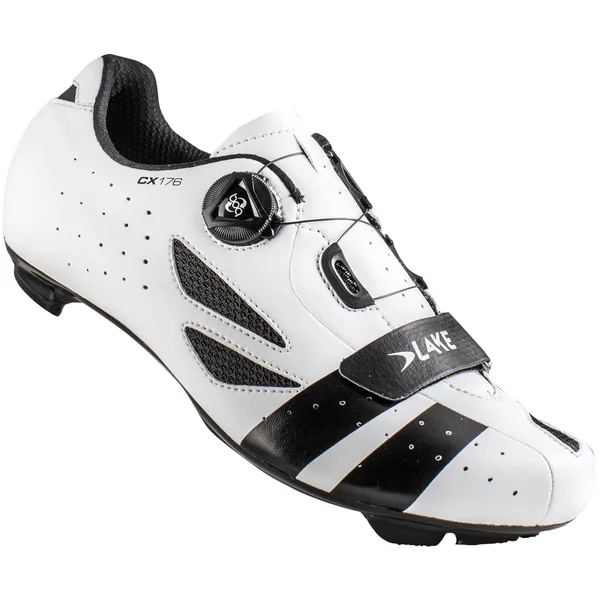 Lake CX176 Road Shoes - White/Black - EU 41