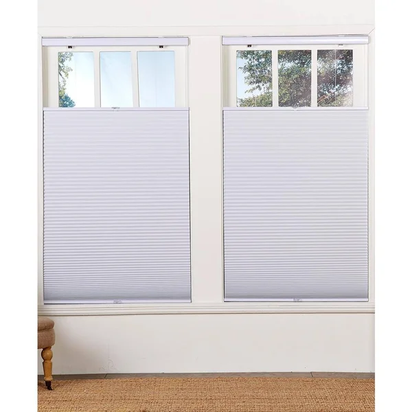 Perfect Lift Window Treatment Cut-to-Width White 1.5in. Cordless Blackout Top Down Bottom Up Cellular Shade - 52.5in. W x 64in.