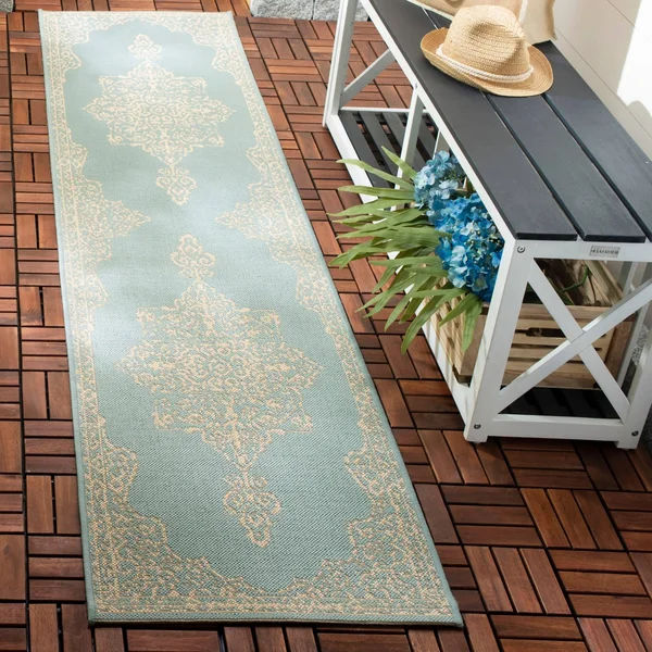 Safavieh Beach House Winona Indoor/ Outdoor Rug - 6&7x22 x 6&7x22 Square - Cream/Beige