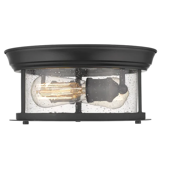 Z-Lite 727F10-HBR Heritage Brass 2 Light Flush Mount