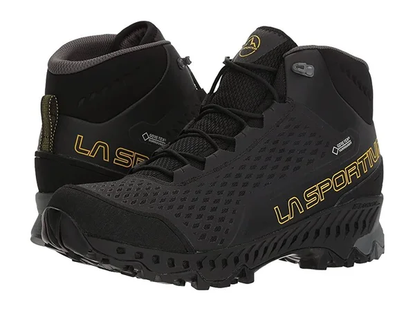 La Sportiva Men's Stream GTX Boot - 40.5 - Black, Yellow