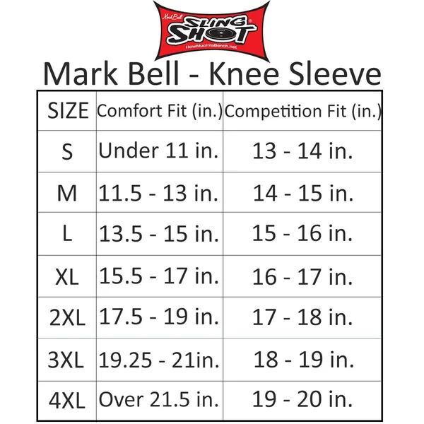 Sling Shot Gangsta Knee Sleeves by Mark Bell - 4XL - Black