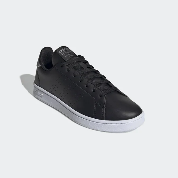 Adidas Men's Advantage Tennis Shoes 7.5 - Black/Black/Grey
