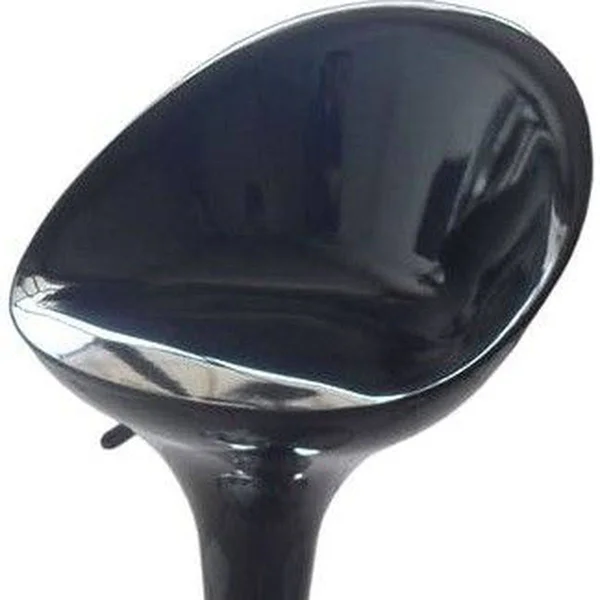 Acme Furniture Sybill Adjustable Stool with Swivel, Set of 2, Black & Chrome
