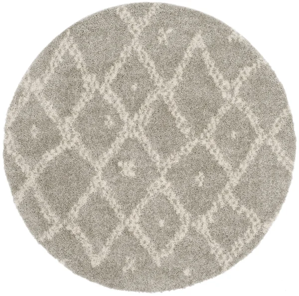 Safavieh Arizona Shag ASG747D 6&7x22 x 6&7x22 Square Grey - Ivory Area Rug