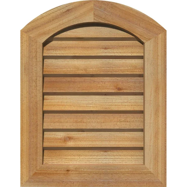 Ekena Millwork GVWAR16X3002RDUWR 16x22W x 30x22H Arch Top Gable Vent (21x22W x 35x22H Frame Size): Unfinished - Non-Functional, R