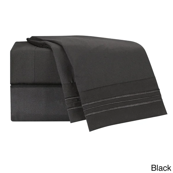 Clara Clark Premier 1800 Series Deep Pocket Bed Sheet Set - Sage - 4 Piece - Queen