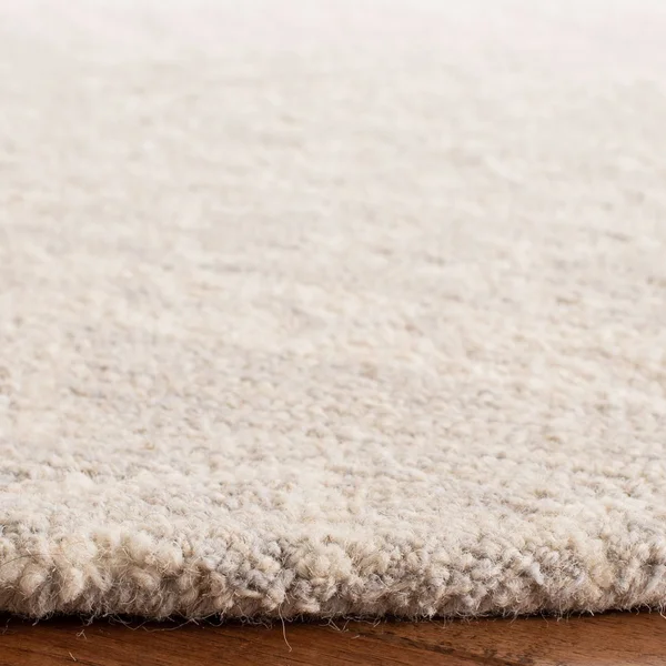 Safavieh Micro-Loop MLP501G 5&0x22 x 5&0x22 Round Grey - Ivory Area Rug