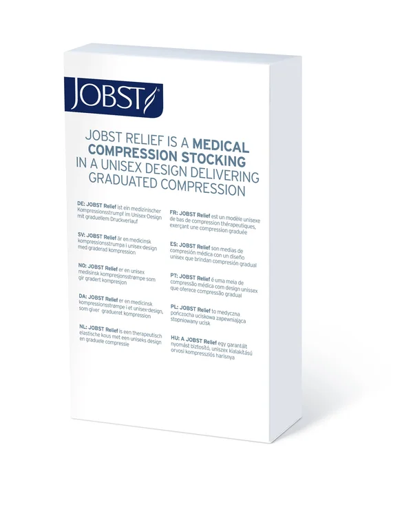 Jobst Relief Compression Chap Double Leg 20-30 mmHg Open Toe - Black, Small