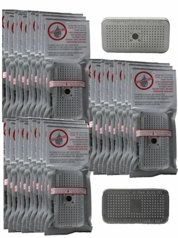 40 Gram Silica Gel Desiccant - Moisture Absorber Dehumidifier 36