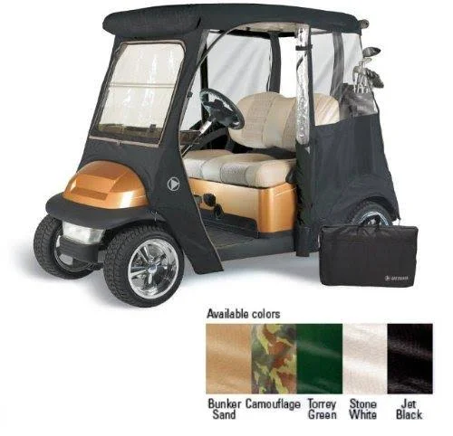 Greenline Club Car Precedent 2 Passenger Drivable Golf Cart Enclosure - Jet Black