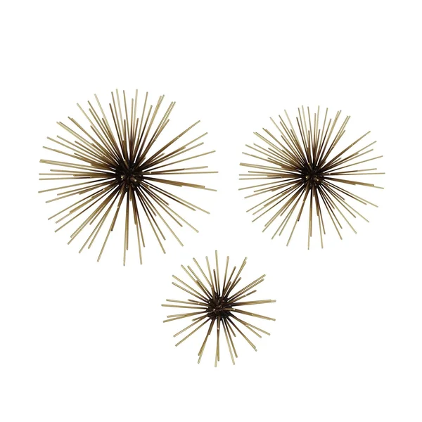 Starburst Metal Antique Gold Wall Decor - 10 x 10