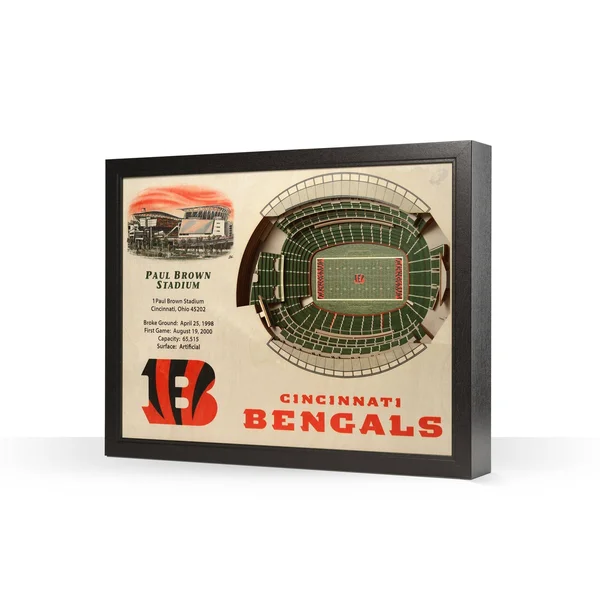 NFL 3D Stadium Wall Art - Cincinnati Bengals