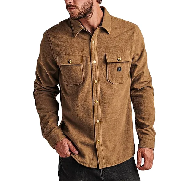 Roark Nordsman Flannel - Men's Dark Khaki, S