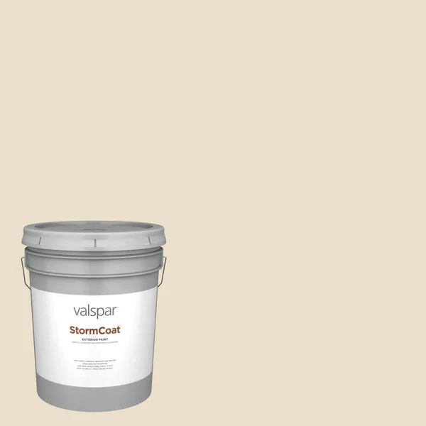 Valspar Pro Storm Coat Semi-Gloss Malted Milk 7003-9 Exterior Paint (5-Gallon), 7003-9-148692