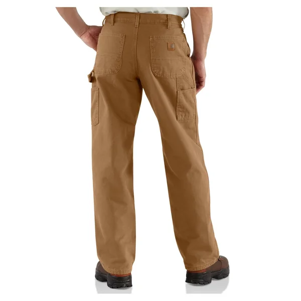 Carhartt Men's Flannel Lined Washed Duck Dungaree