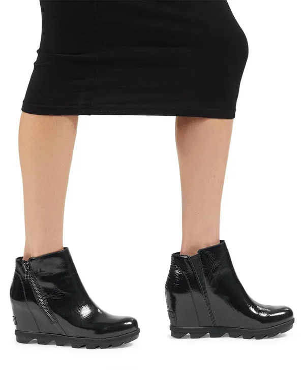 Sorel Women's Joan of Arctic Wedge II Zip Size 9 - Black