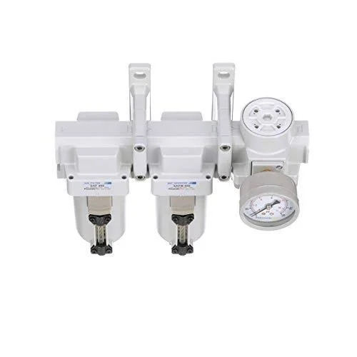 PneumaticPlus SAU430-N04G-MEP Three Stage Air Drying System Particulate Air Filter - Coalescing Filter, Air Pressure Regulator Co