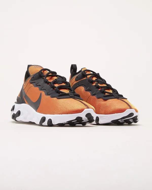 Nike React Element 55 Black Tour Yellow Size 8