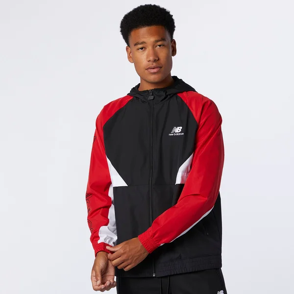 New Balance Men's NB Athletics Podium Windbreaker Red - MJ03502REP - S
