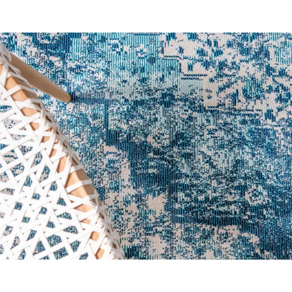 Amulet Navy Blue Vintage 4x6 Area Rug