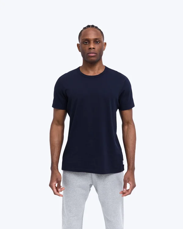 Reigning Champ Men's Cotton Tee - Navy - Size Xs