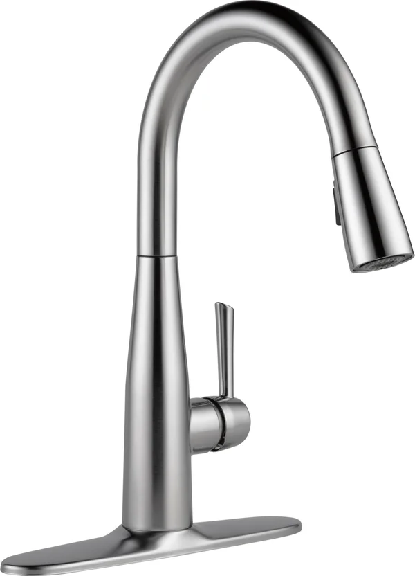 Delta Essa Single Handle Pull-Down Kitchen Faucet (Recertified) - Stainless Steel, 9113-AR-DST