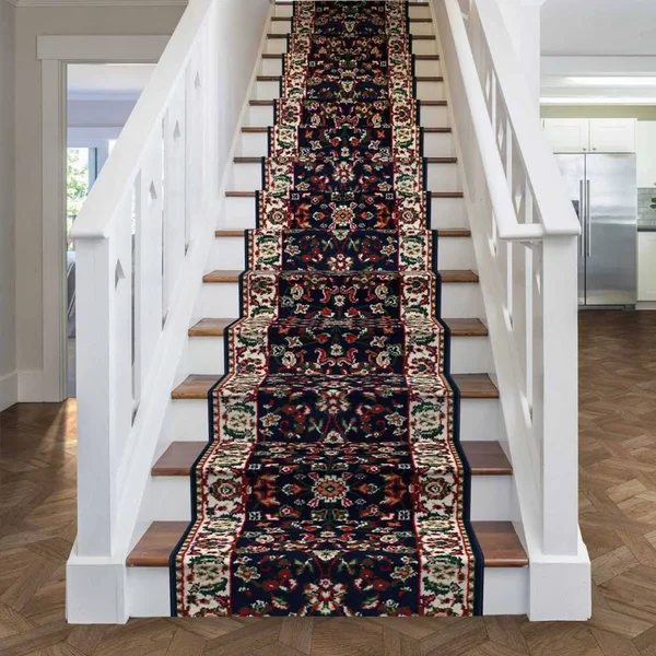 runrug USA Persian Blue Stair Carpet Runner Length: 35 foot - Width