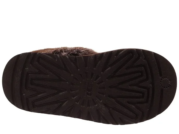 Ugg Kids Ellee Leather Boots Chocolate - Kids Unisex, Size: 2, Brown
