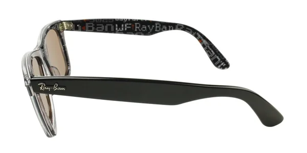 Ray-Ban Original Wayfarer Sunglasses - Top Grey On Grey Frame/Mirror Brown Lens