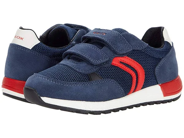 Geox Shoes Alben Boy Navy and Red - Size 10.5